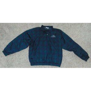 Mens Golf Pullover XL Unite The Shoe Classics Green Plaid Long Sleeve